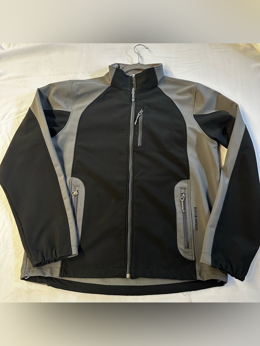 Black Diamond Women’s Black & Gray Softshell Jacket - Performance Zip Front